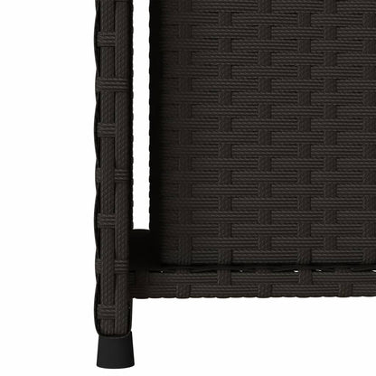 Armadietto Portaoggetti da Giardino Nero 50x55x115cm Polyrattan - homemem39