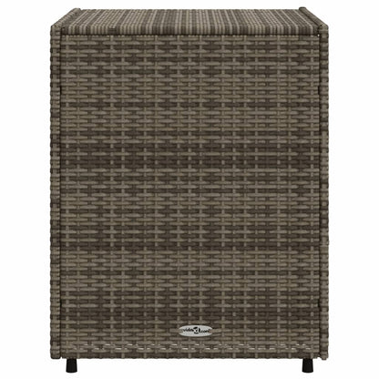 Armadietto Portaoggetti Giardino Grigio 55x59x69cm Polyrattan - homemem39