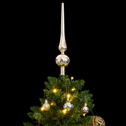 Albero Natale Incernierato con 150 LED e Palline 150 cm - homemem39