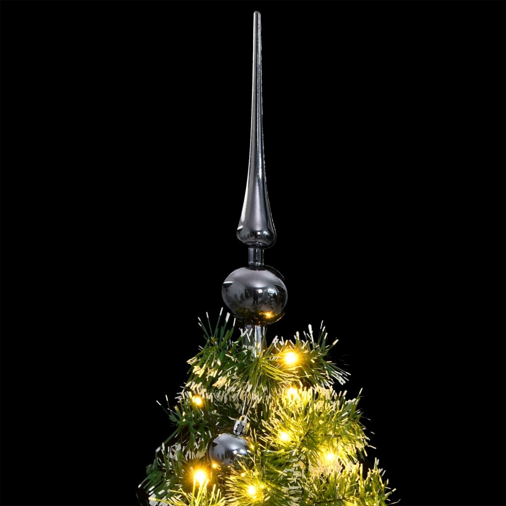 Albero Natale Incernierato con 150 LED e Palline 120 cm - homemem39