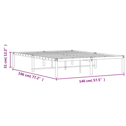 Giroletto in Metallo Nero 140x190 cm - homemem39