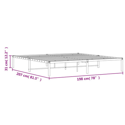 Giroletto Metallo Bianco 193x203 cm - homemem39