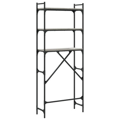 Scaffale per Lavatrice Grigio Sonoma 67x25x163 cm Multistrato - homemem39