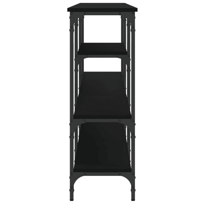 Tavolino Consolle Nero 160x29x80 cm in Legno Multistrato - homemem39