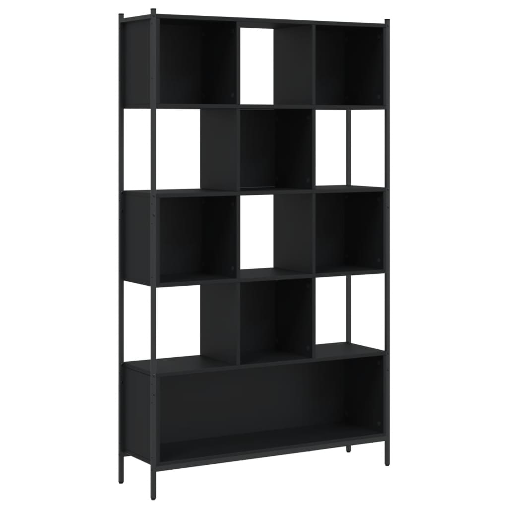 Libreria Nera 102x28x172 cm in Legno Multistrato - homemem39