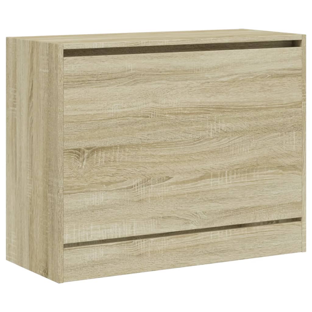 Scarpiera Rovere Sonoma 80x34x63 cm in Legno Multistrato - homemem39