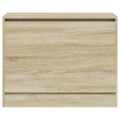 Scarpiera Rovere Sonoma 80x34x63 cm in Legno Multistrato - homemem39