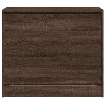 Scarpiera Rovere Marrone 80x42x69 cm in Legno Multistrato - homemem39