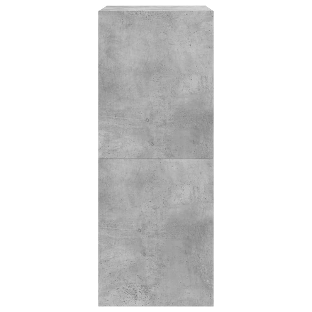 Scarpiera 2 Cassetti Ribaltabili Grigio Cemento 80x42x108 cm - homemem39