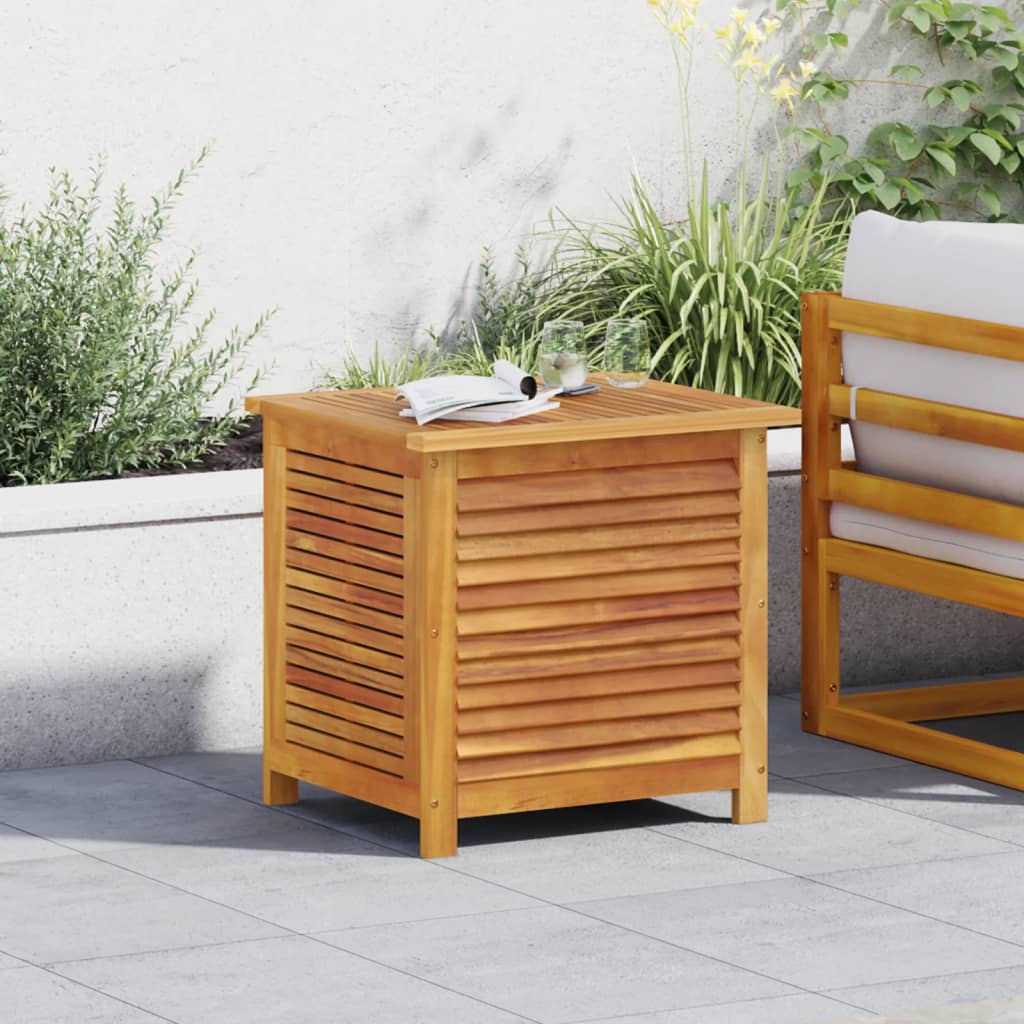 Contenitore Giardino con Feritoia 50x60x56cm Massello Acacia - homemem39