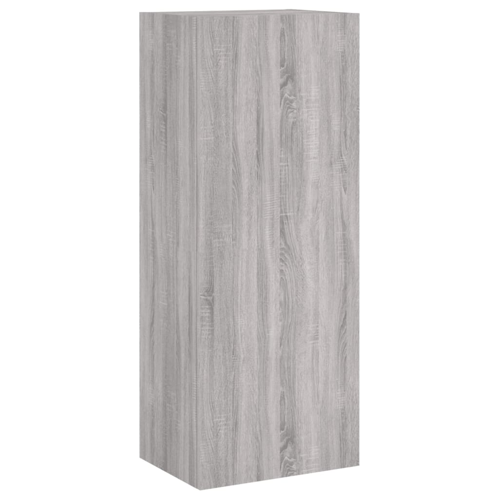 Mobili TV a Muro 4pz Grigio Sonoma in Legno Multistrato - homemem39