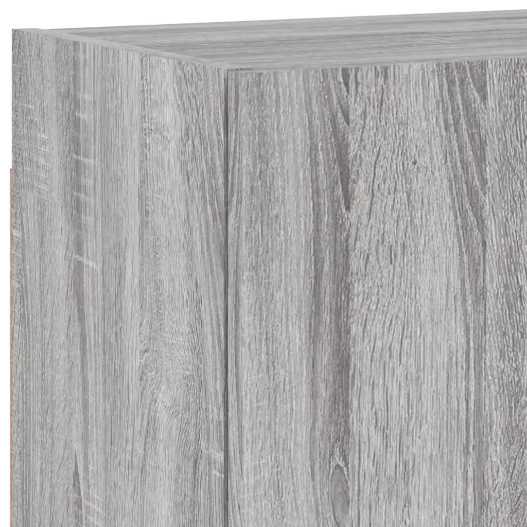 Mobili TV a Muro 4pz Grigio Sonoma in Legno Multistrato - homemem39