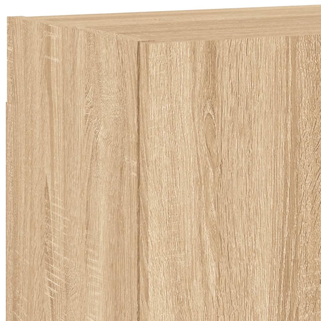 Mobili TV a Muro 4pz Rovere Sonoma in Legno Multistrato - homemem39