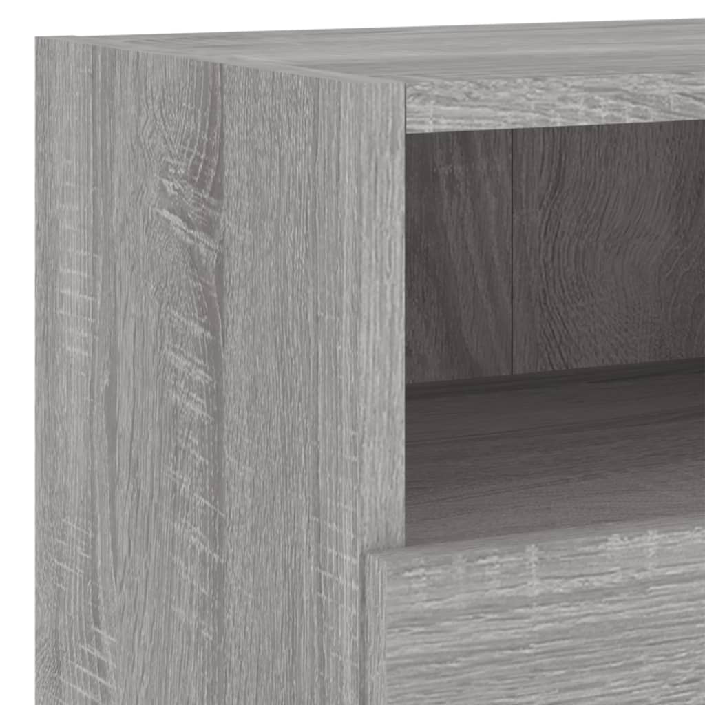 Mobili TV a Muro 4pz Grigio Sonoma in Legno Multistrato - homemem39