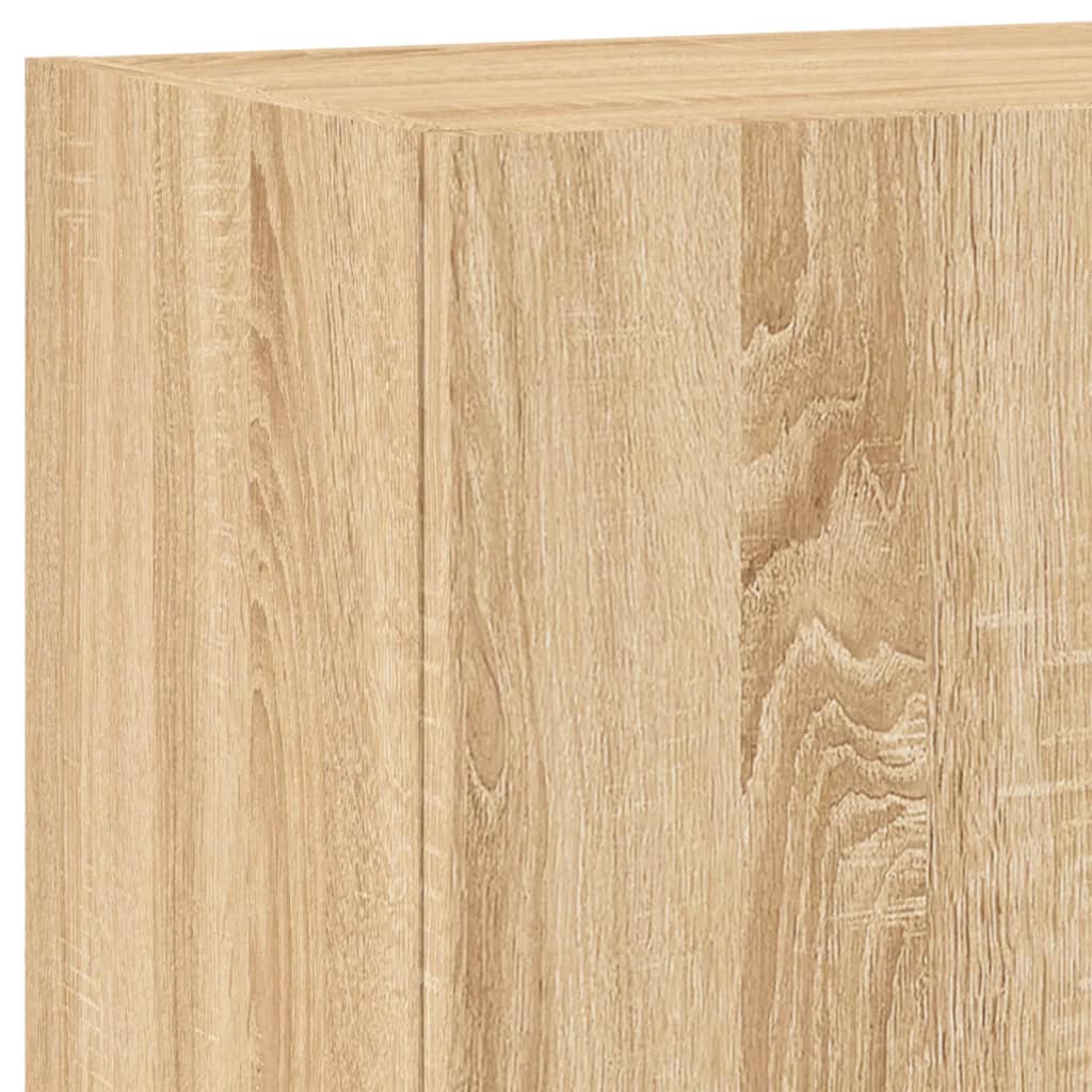 Mobili TV a Muro 5pz Rovere Sonoma in Legno Multistrato - homemem39