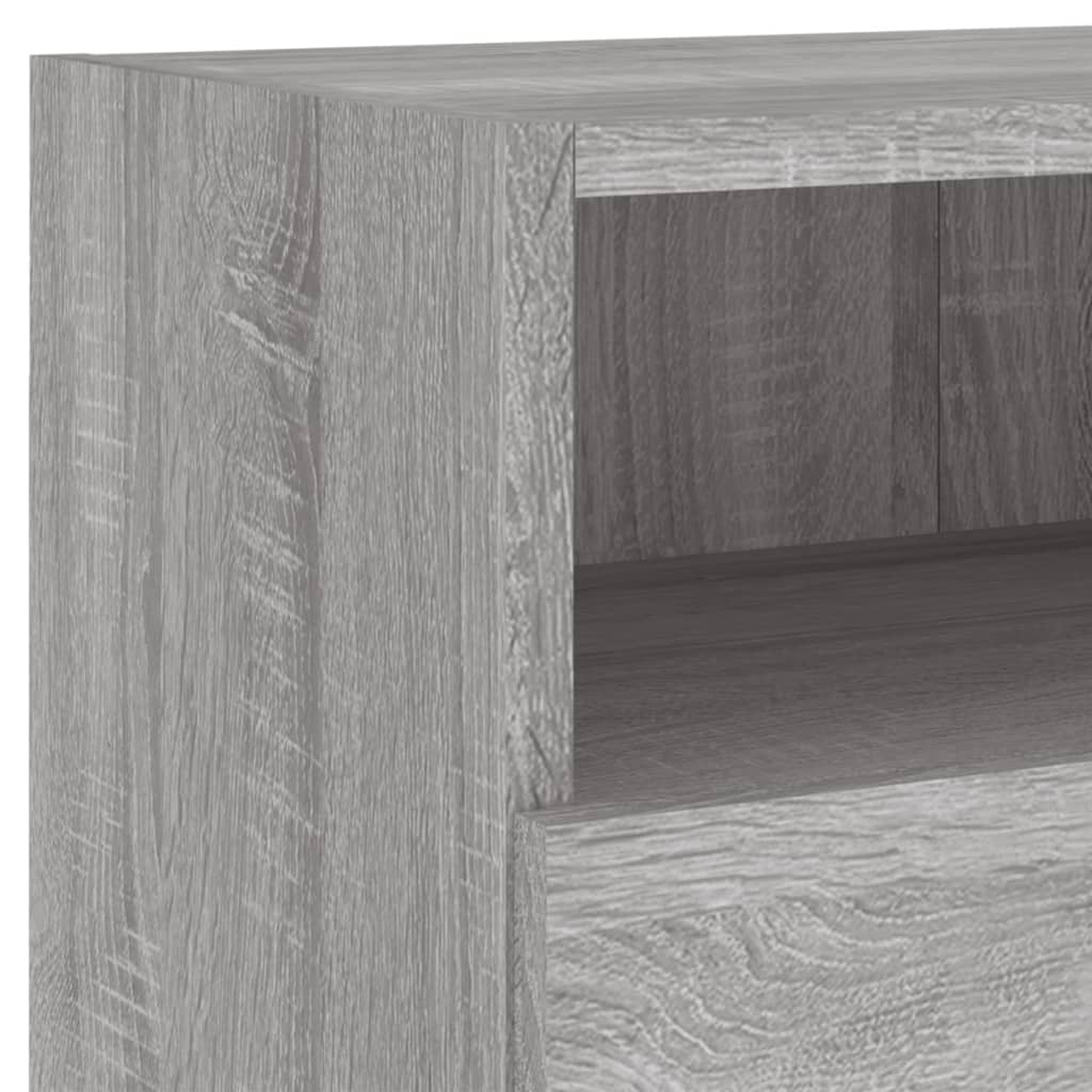 Mobili TV a Muro 5pz Grigio Sonoma in Legno Multistrato - homemem39