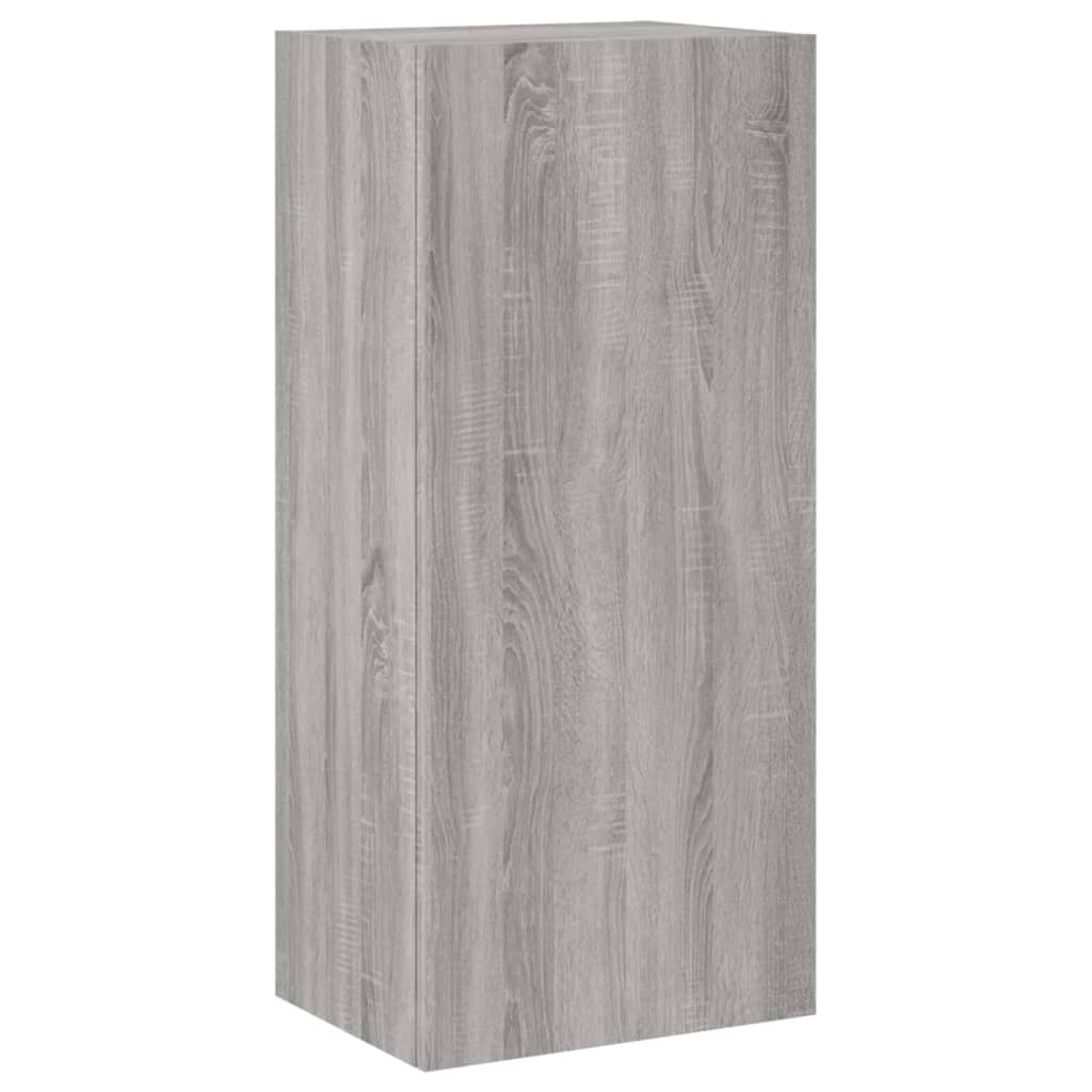 Mobili TV a Muro 4pz Grigio Sonoma in Legno Multistrato - homemem39