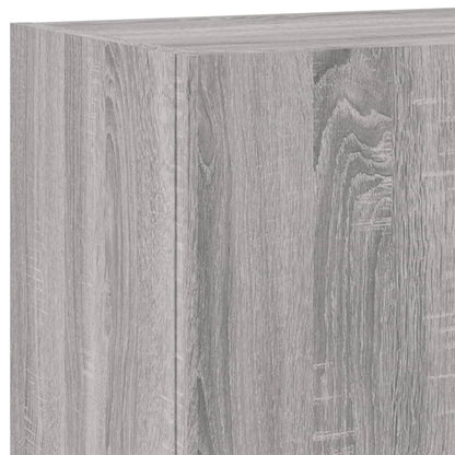 Mobili TV a Muro 4pz Grigio Sonoma in Legno Multistrato - homemem39