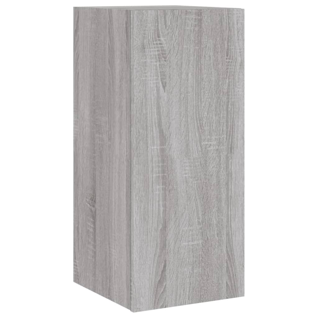 Mobili TV a Muro con LED 6pz Grigio Sonoma Legno Multistrato - homemem39