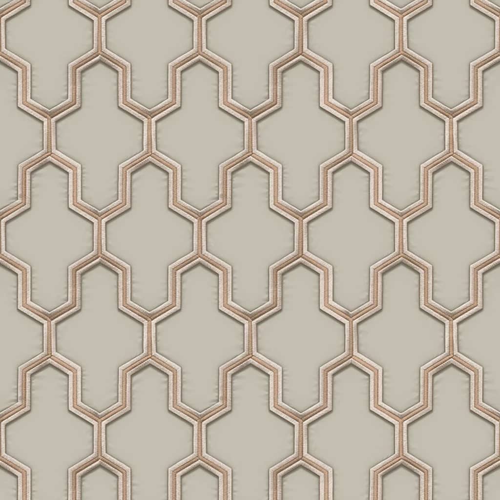 DUTCH WALLCOVERINGS Carta da Parati Geometric Oro e Verde - homemem39